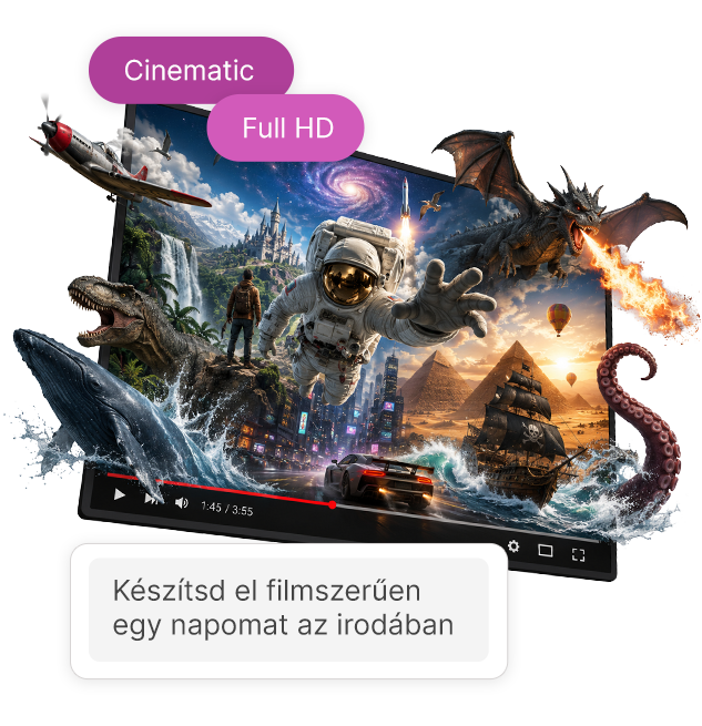AI videó generálás felület