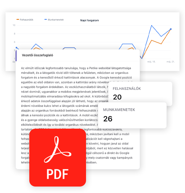 PDF riport export